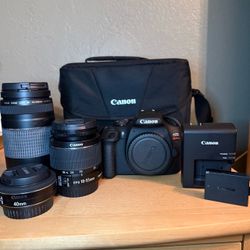Canon EOS Rebel T7 DSLR Camera Bundle