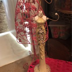 Pretty !!!! Victorian Jeweled Jewelry Holder !!!