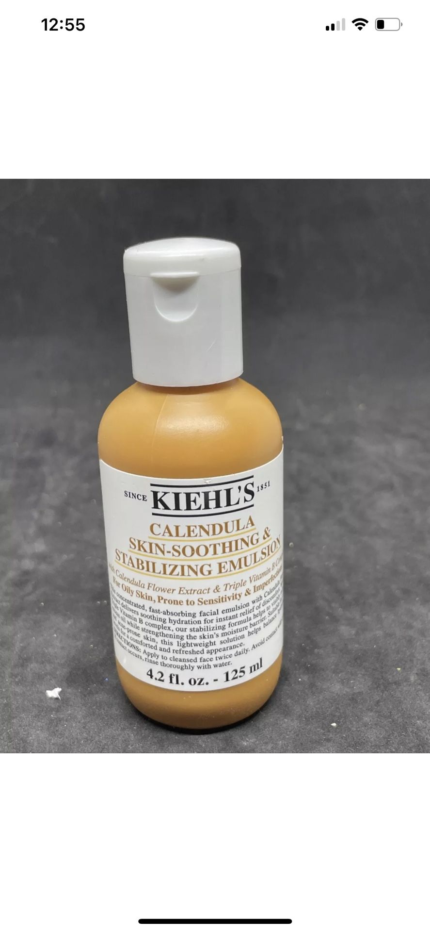 NEW KIEHL'S Skin-Soothing & Stabilizing Emulsion (4.4 fl. oz.)