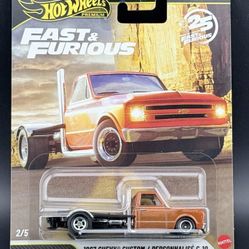 Hot Wheels 1967 Chevy Custom C10 Fast & Furious HNW46-956 P 🔥🔥🔥
