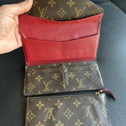 Real Louis Vuitton Stephany Wallet With Coin Pouch 