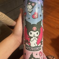 Kuromi Tumbler, Reusable 20oz Cup.