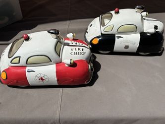 henry cavanagh Police And Fire Chief cookie jars