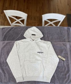Fear of god essentials hoodie light oatmeal s22