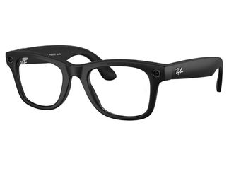 Meta Ray-Ban (Gen 2) Wayfarer Smart AI Glasses, Matte Black, Clear Lenses
