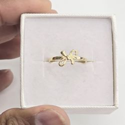 10kt Real Gold Bow Style Ring for women