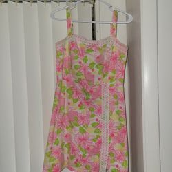 Lilly Pulitzer Havan Cocktail/Hibiscus Print Sheath Dress SIZE 8