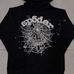 Black and White Sp5der Hoodie