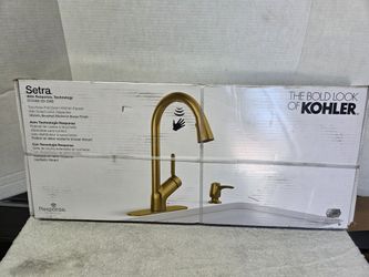 Kohler Setra Touchless Sensor Pull Down Kitchen Faucet W Soap Dispenser Brand New (Price Is Firm)