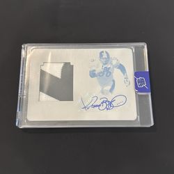 Jerome Bettis 1/1 Printing Plate Patch Auto