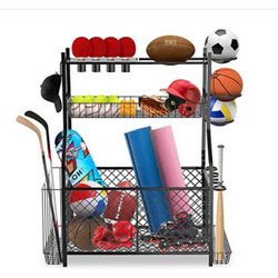 Garage Sports Equipment Storage Organizer