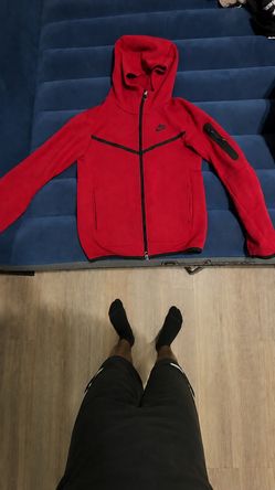Red Nike tech hoodie adult extra small