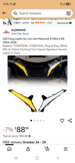 Fang Lights for can -Am Maverick R max,x RS