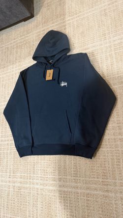 stussy hoodie blue
