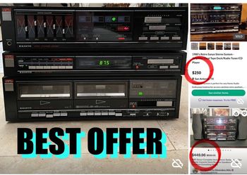 $$$ Sanyo Retro steroAmplifier,dual cassette deck receiver,CD player,Radio,CD player etc best offer