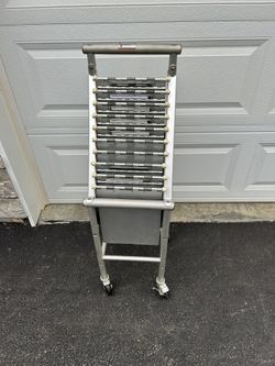 Carstens Wheeled Medical Patient Chart Carrier