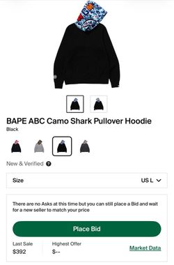 Bape pullover hoodie
