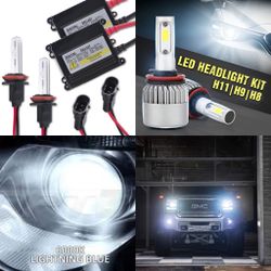 Hid Conversion Kit - Replacement Xenon Bulbs - Led Headlight Bulb Convert Kit - Lights For Low Or Fog Or High Dodge Charger To Ram Truck Car R1 H11 H1