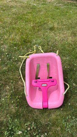 Kids pink color swing