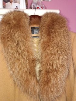 100% Genuine Fox Wood Trench Coat