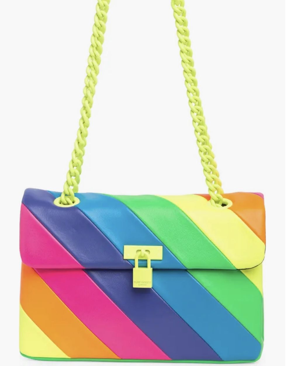 Kurt Geiger London Brixton Rainbow Leather Bag – Convertible Crossbody / Shoulder Bag 🌈 (Authentic