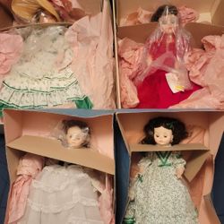 (4) Madame Alexander Dolls, Scarlett (Gone With The Wind)
