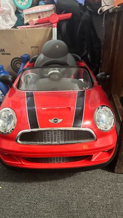 Mini cooper ride on baby car