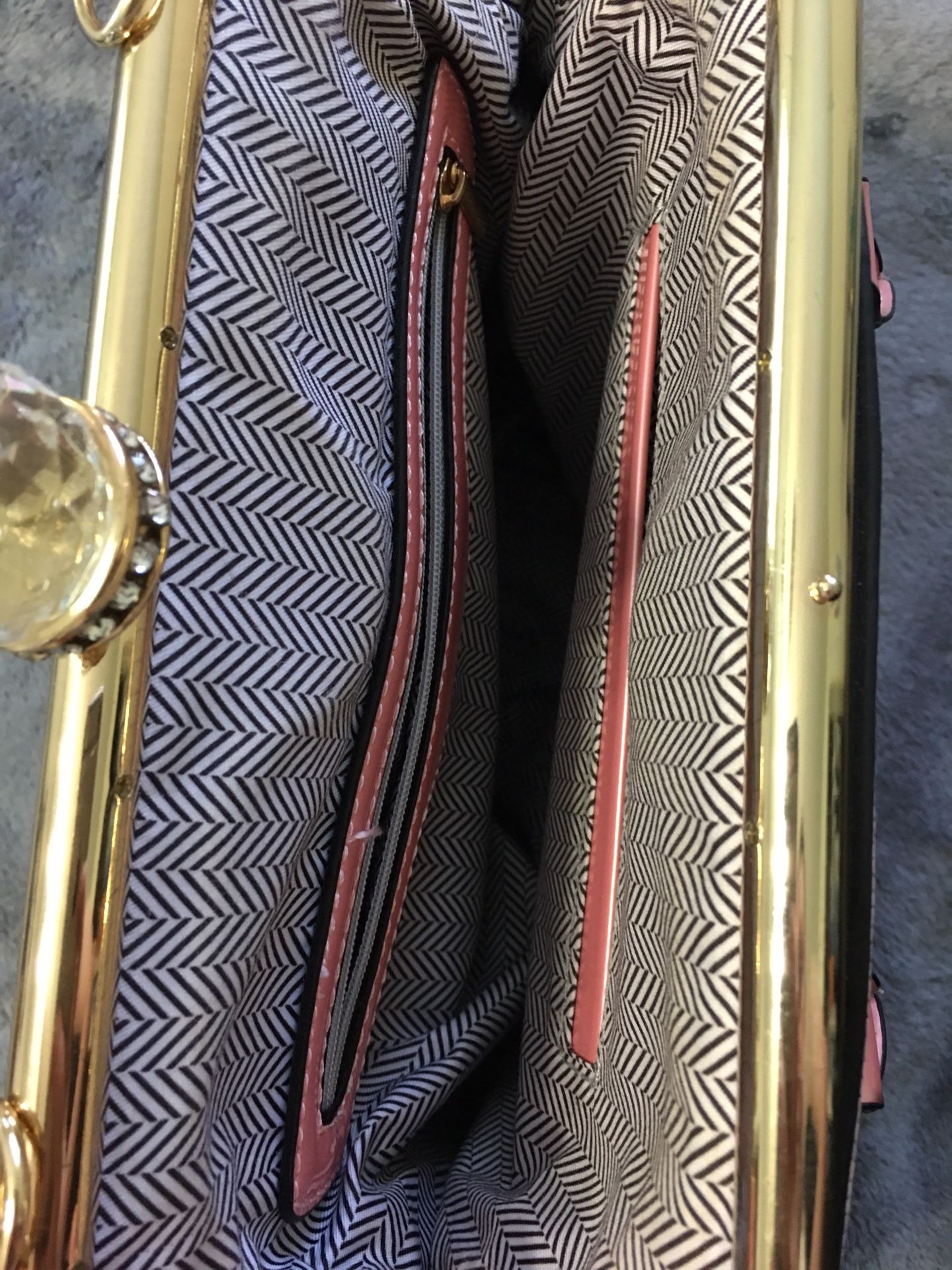 Vintage Pink Snakeskin Handbag