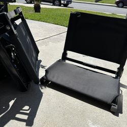 Stadium Chairs! Only Used Once! Foldable! Portable!