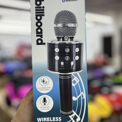 Billboard Karaoke Microphone w/ Wireless Speaker