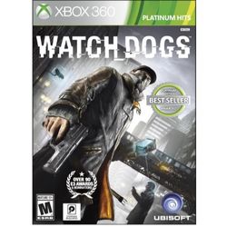 Watch Dogs - Xbox 360 Ubisoft PLATINUM HITS 2014- 2 DISC- WITH ORIGINAL CASE-