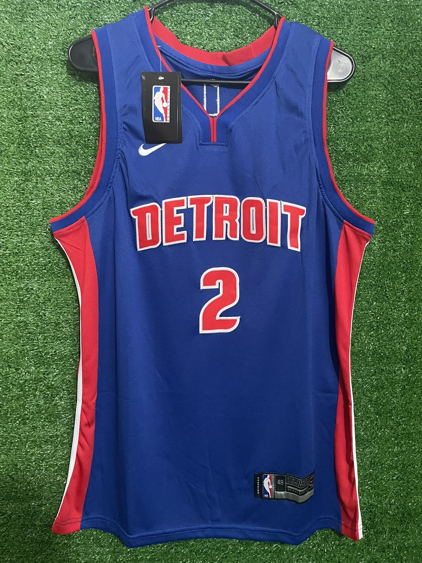 CADE CUNNINGHAM DETROIT PISTONS NIKE JERSEY BRAND NEW WITH TAGS SIZES MEDIUM AND XL AVAILABLE