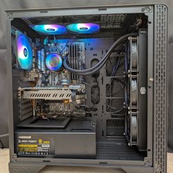 Budget gaming pc Intel Core i5 32GB Ram GTX750 360mm AIO 600W power supply Windows 11 Pro