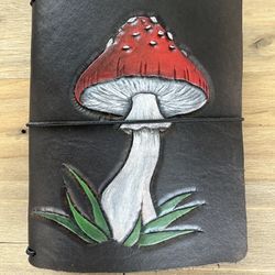 A6/pocket Size Wide Leather Travelers Notebook 