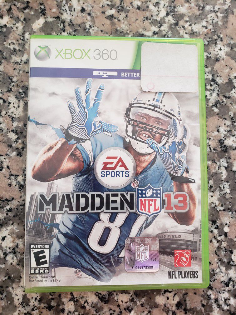 Madden  NFL 13  XBOX 360 Video Game