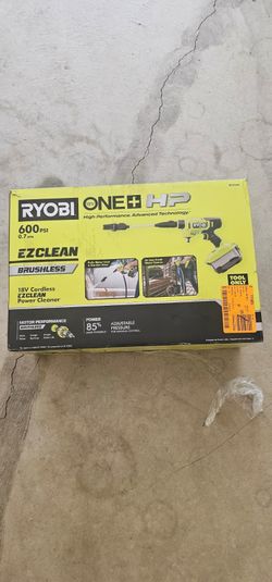 RYOBI ONE+ HP 18V Brushless EZClean 600 PSI 0.7 GPM Cordless Cold Water Power Cleaner