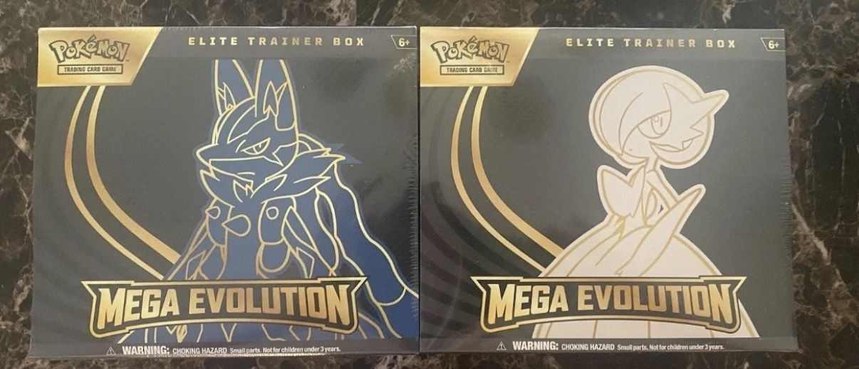 Pokemon TCG Mega Evolution Lucario + Gardevoir Elite Trainer Box (ETB)