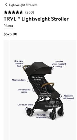 Nuna TRVL lightweight stroller - Great Condition