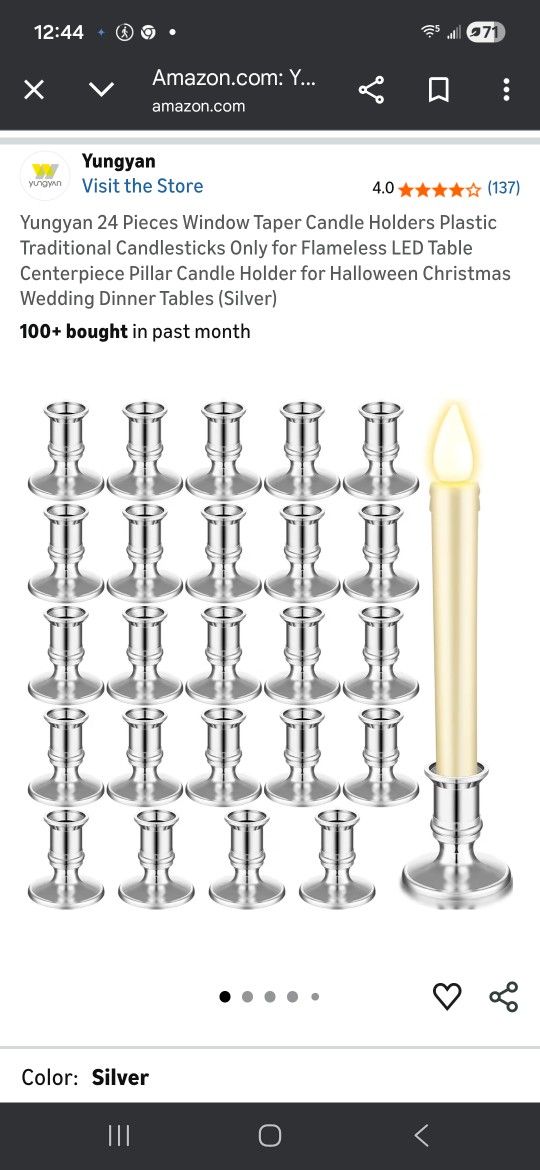 Candle Holders 24 Pieces