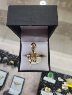 14k snake ring