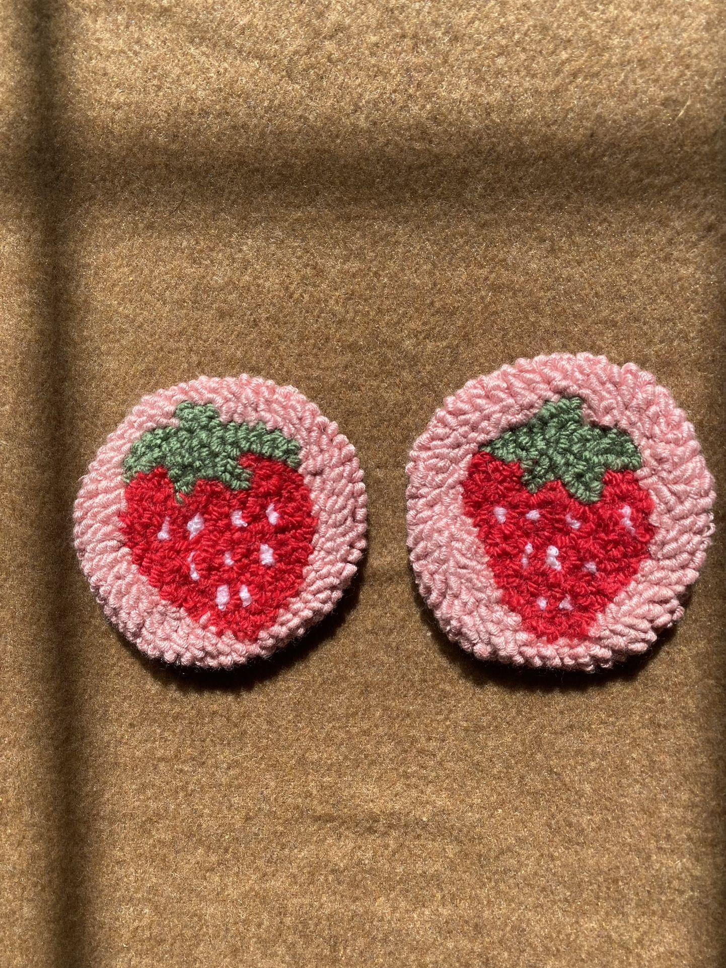 Strawberry Car Coaster Set