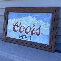 Coors beer mirror