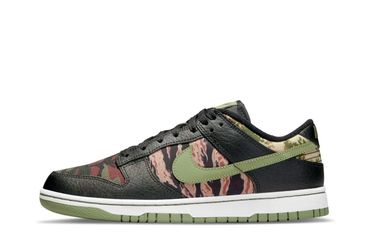 Nike Dunk Low SE Black Multi-Camo Size 7Y – Right Shoe Only