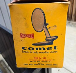 Vintage Yankee Comet Chrome Mirror