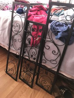 Large wall decor/ candle holders . 3 piece