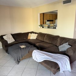 Large Brown Sectional 