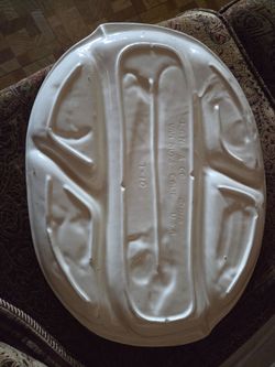 Vintage 1958 Lane & Co. Van Nuys Pottery T–10 Hotdogs Wieners Dachshund Tray