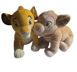 Disney Lion King Young Simba & Nala  Plush