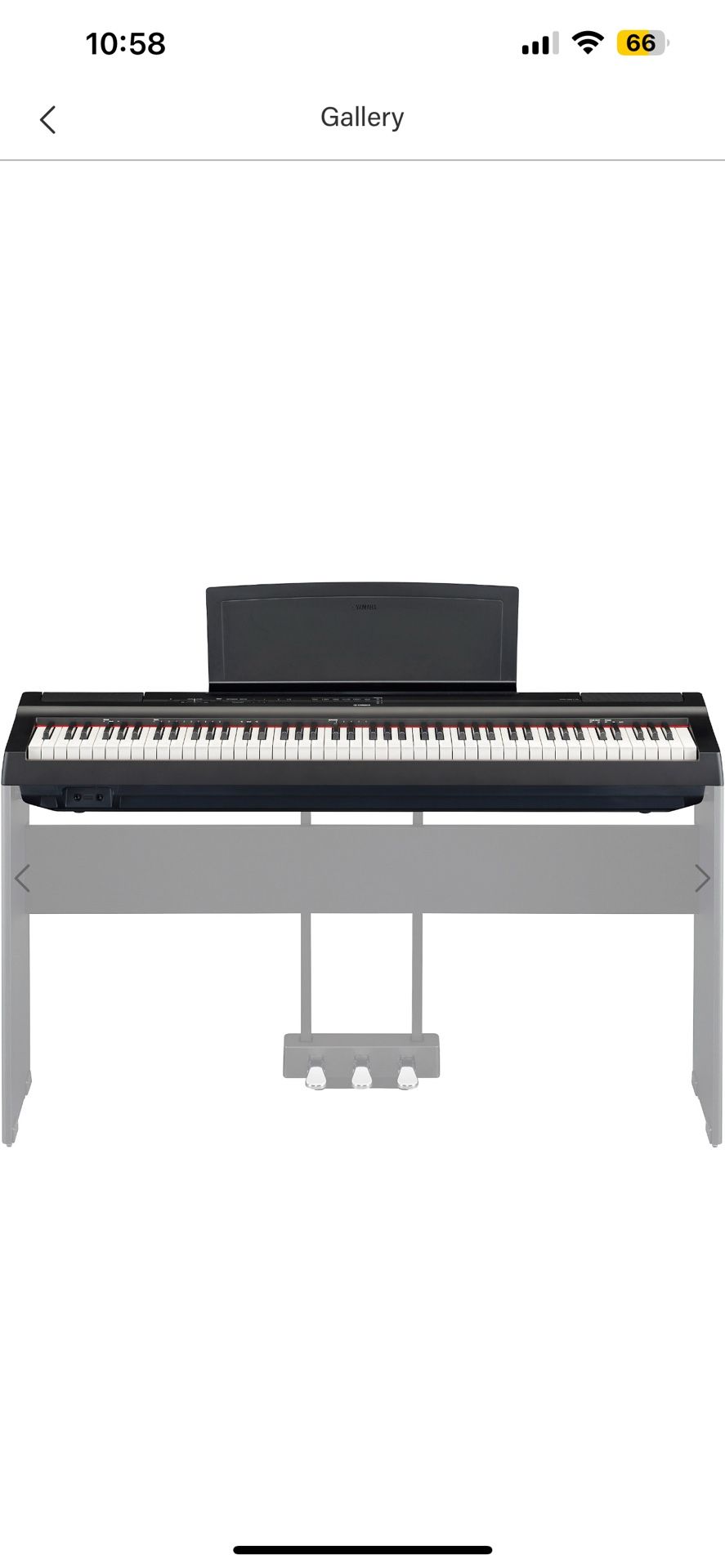Yamaha P-125 Digital Piano Black 88 Key (ACCESSORIES INCLUDED)