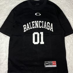 Black Balenciaga Jersey 